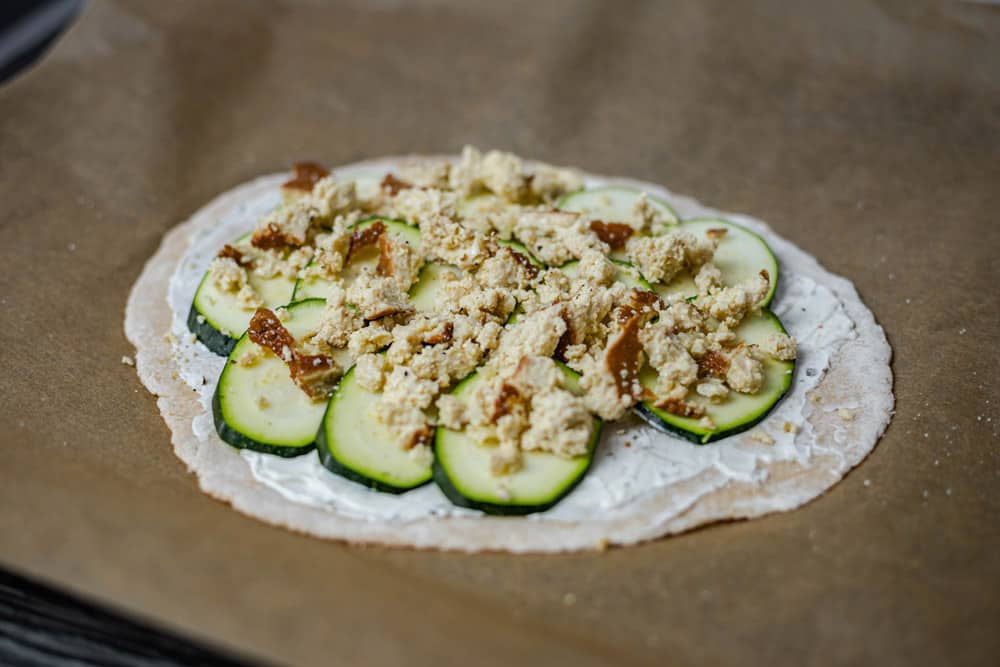 Veganer Flammkuchen