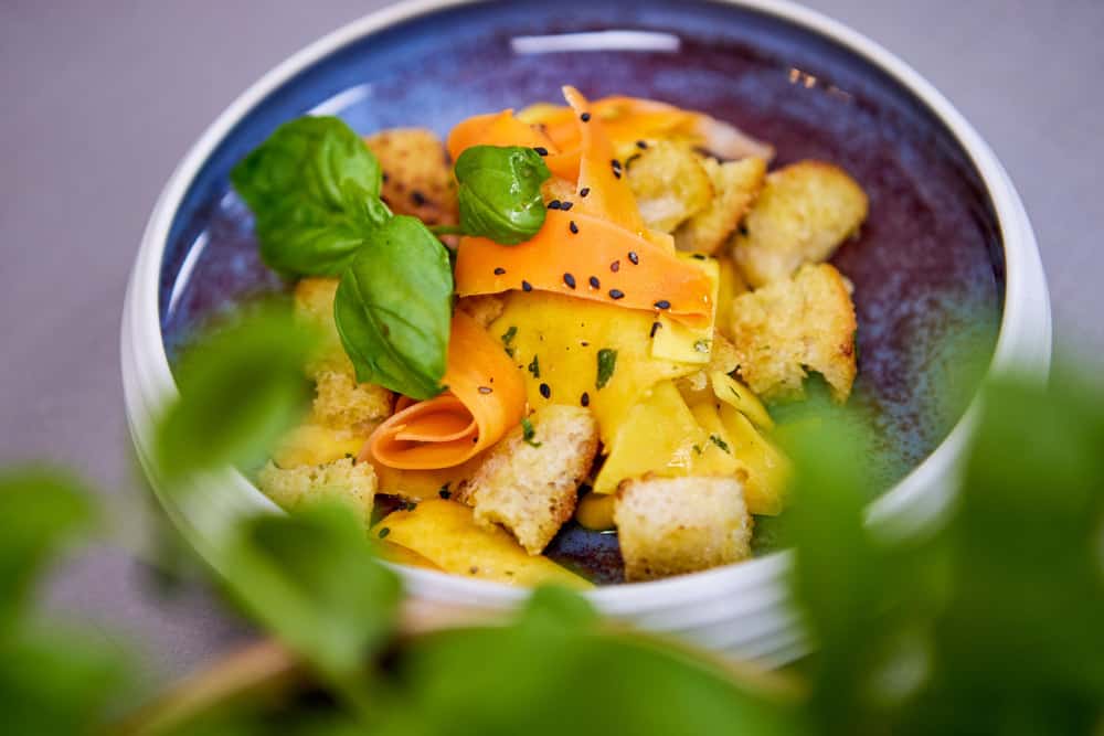 Veganer Rohkost-Kürbissalat