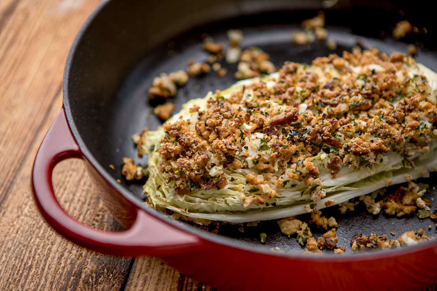 Chinakohl mit käsiger veganer Sahne