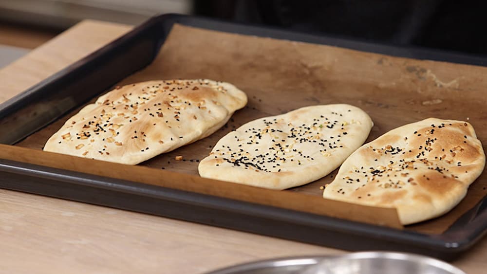Zubereitung Garlic Naan