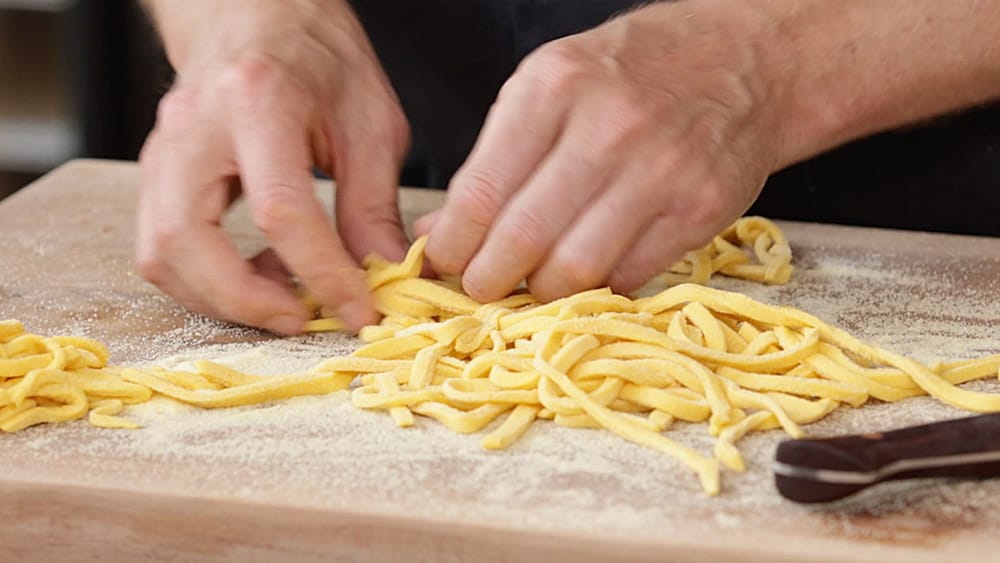 Zubereitung Pasta aglio e olio