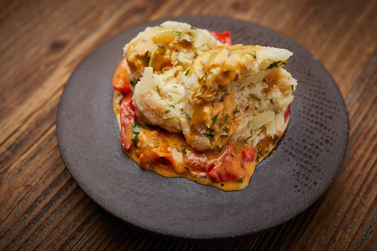 Semmelknödel mit Rahmpaprika
