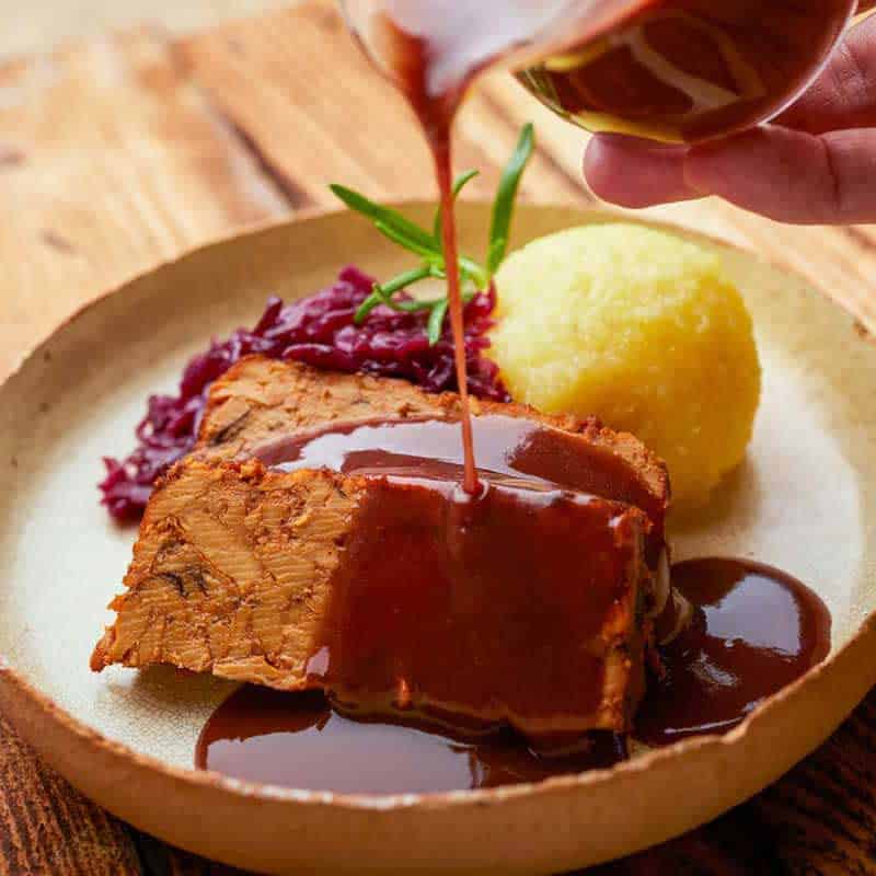 Veganes Bratenrezept für Weihnachten