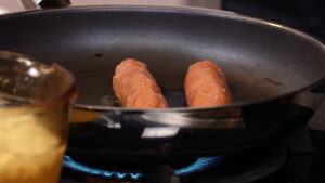 Zubereitung Bayerischer Hot Dog