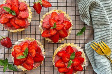 Vegane Erdbeer-Tartelettes