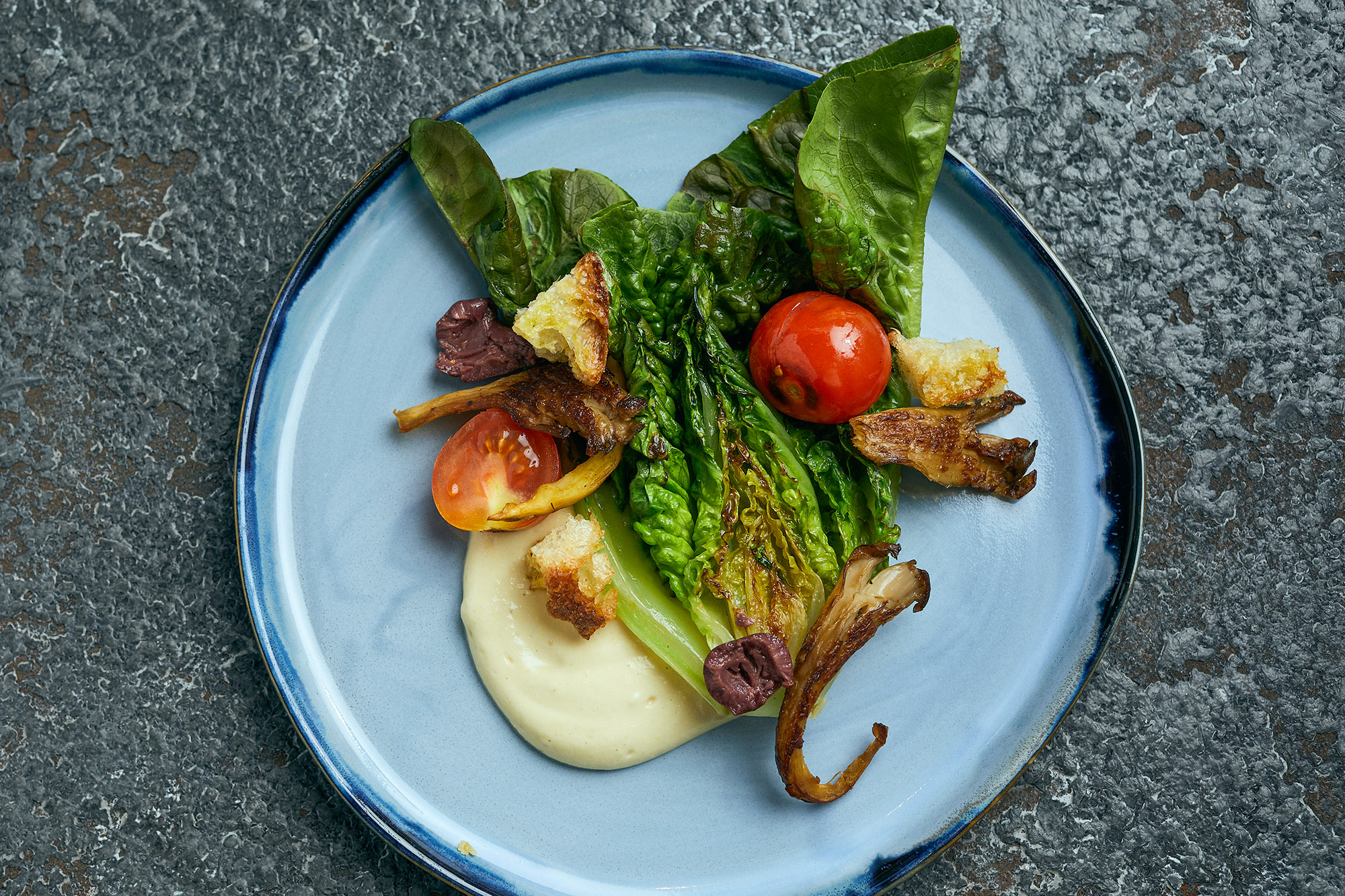 Veganer Caesar Salad