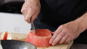 Zubereitung gegrillte Wassermelone