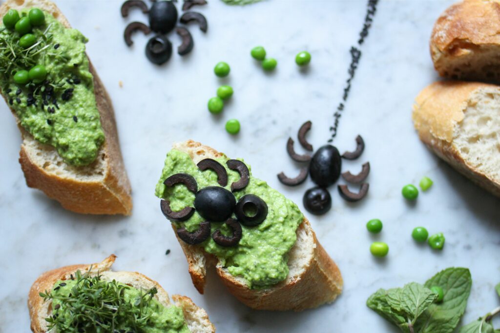 Halloween Spinnen-Snack