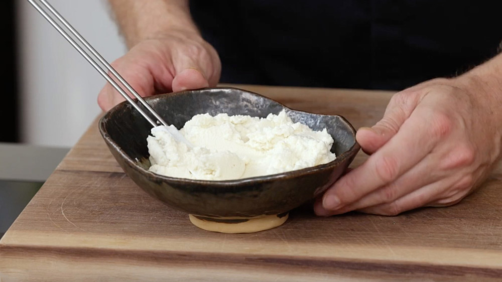 Zubereitung veganer Ricotta