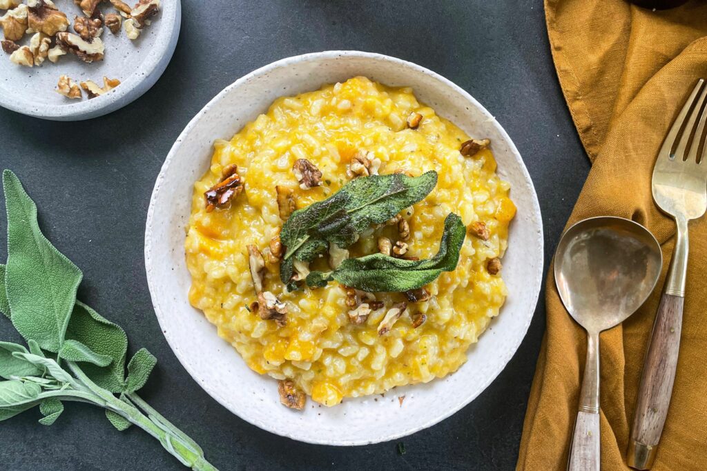 Veganes Kürbisrisotto