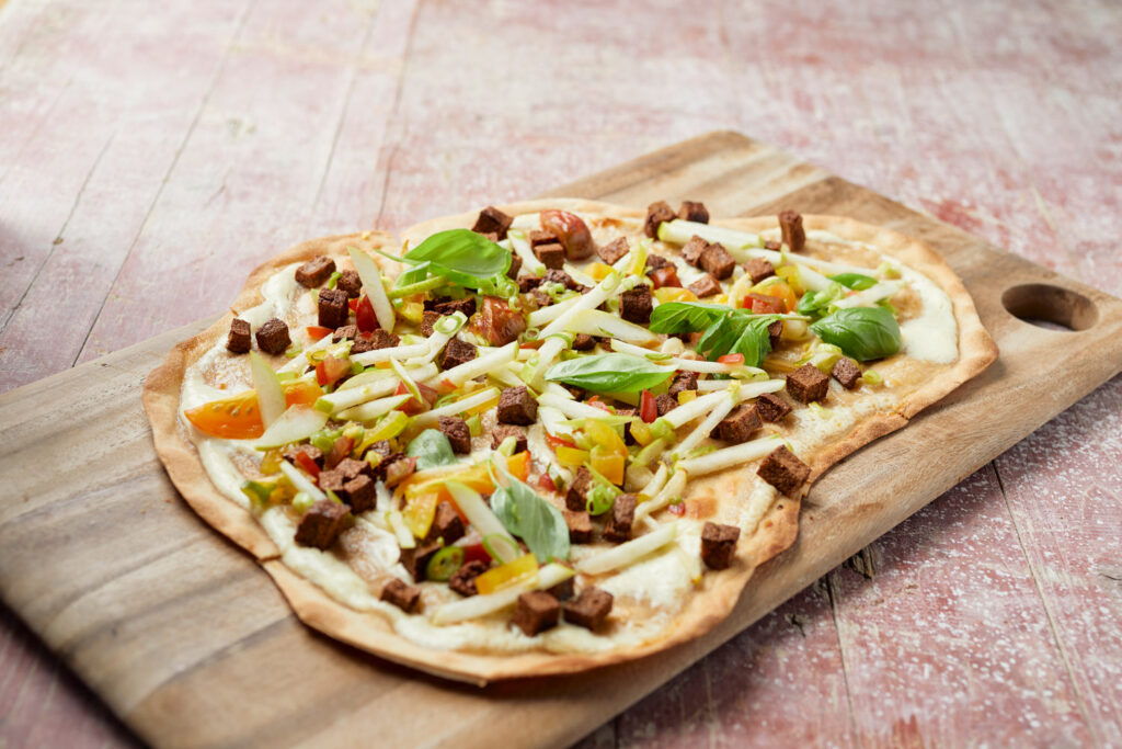 Veganer Flammkuchen