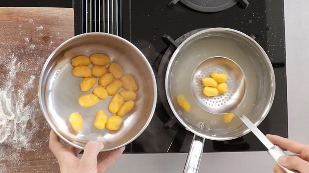 Zubereitung Karotten-Gnocchi