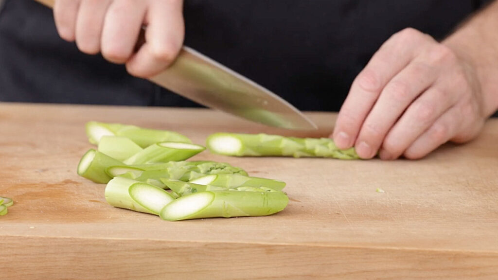 Zubereitung Tagliatelle mit Spargel