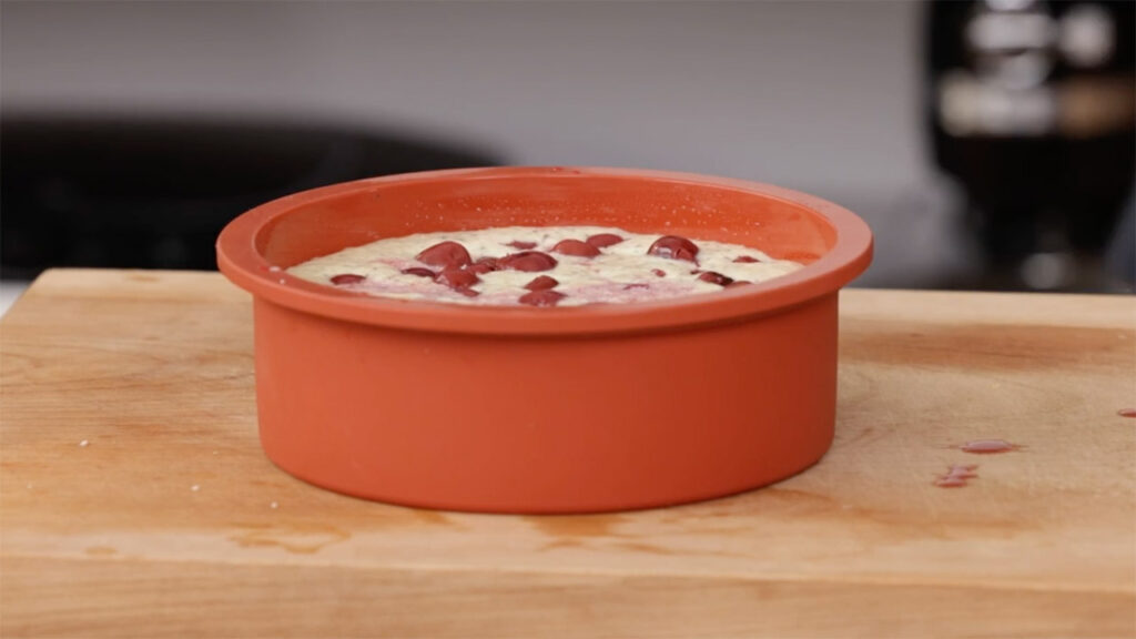 Zubereitung veganer Grießauflauf