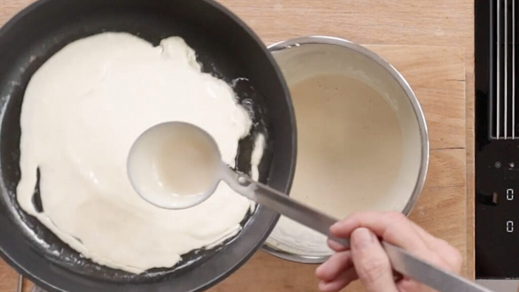 Zubereitung Vegane deftige Pfannkuchen