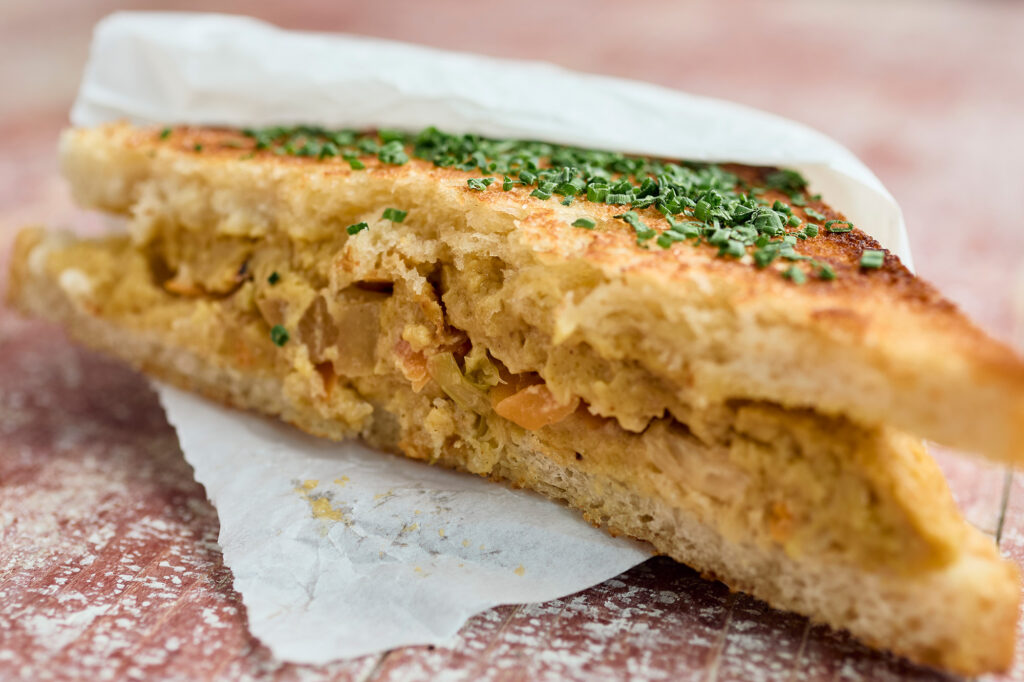 veganes Käsesandwich