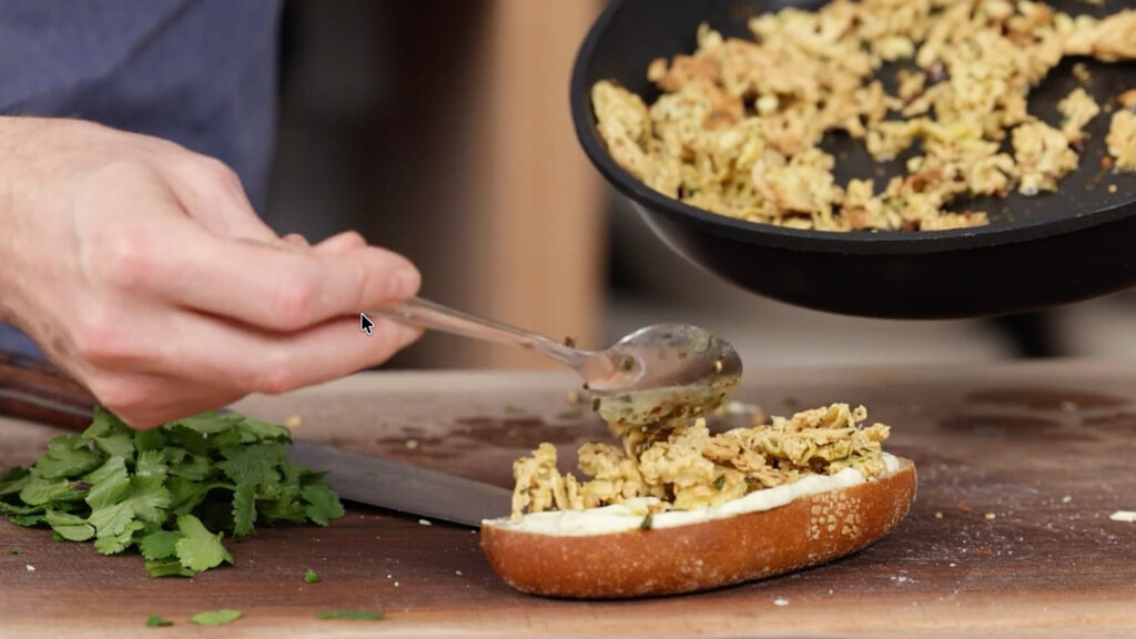 Zubereitung veganes Banh Mi