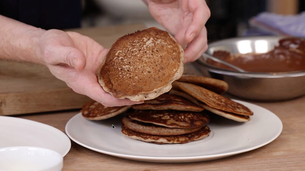 Zubereitung Vegane Buchweizen Pancakes