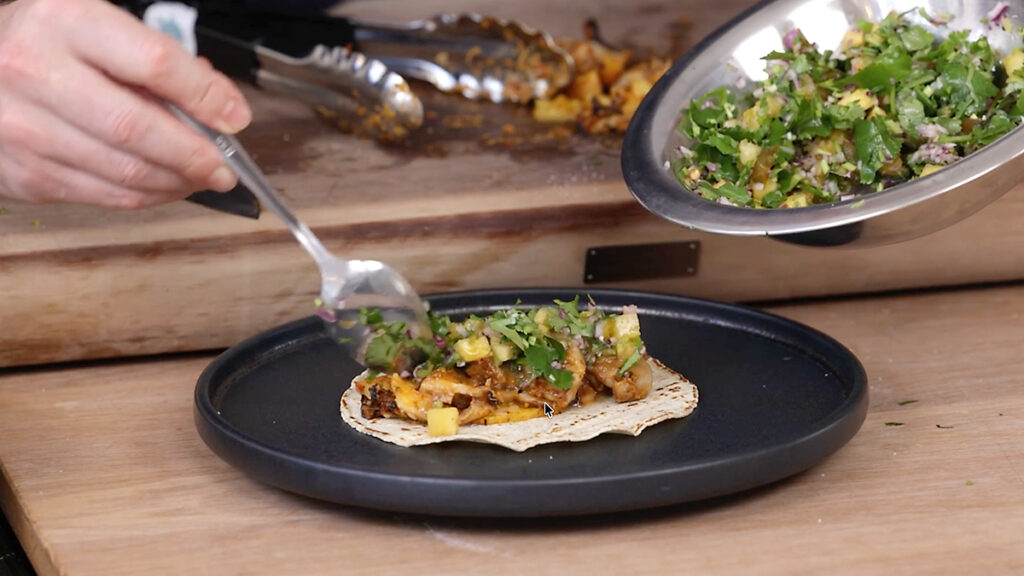 Zubereitung vegane Tacos al Pastor