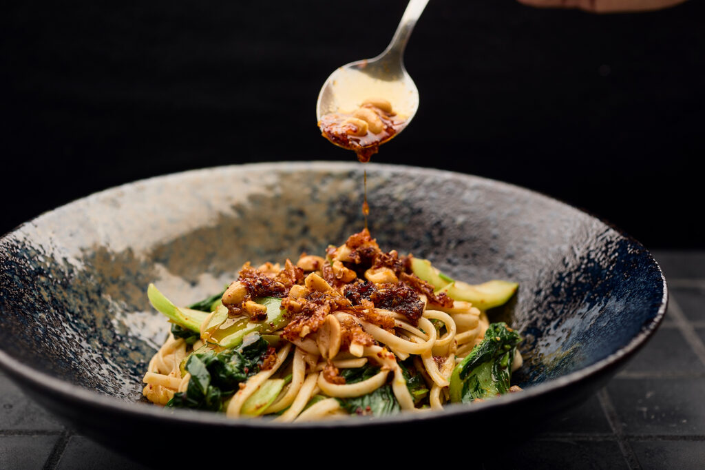 Crunchy vegan Szechuan-Ramen